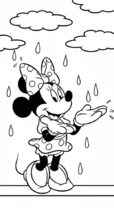 tranh tô màu tranh tô màu Chuột Minnie cho bé 6 tuổi miễn phí