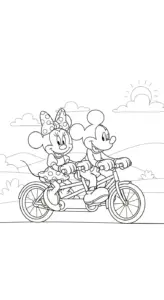 tranh tô màu tranh tô màu Chuột Minnie miễn phí