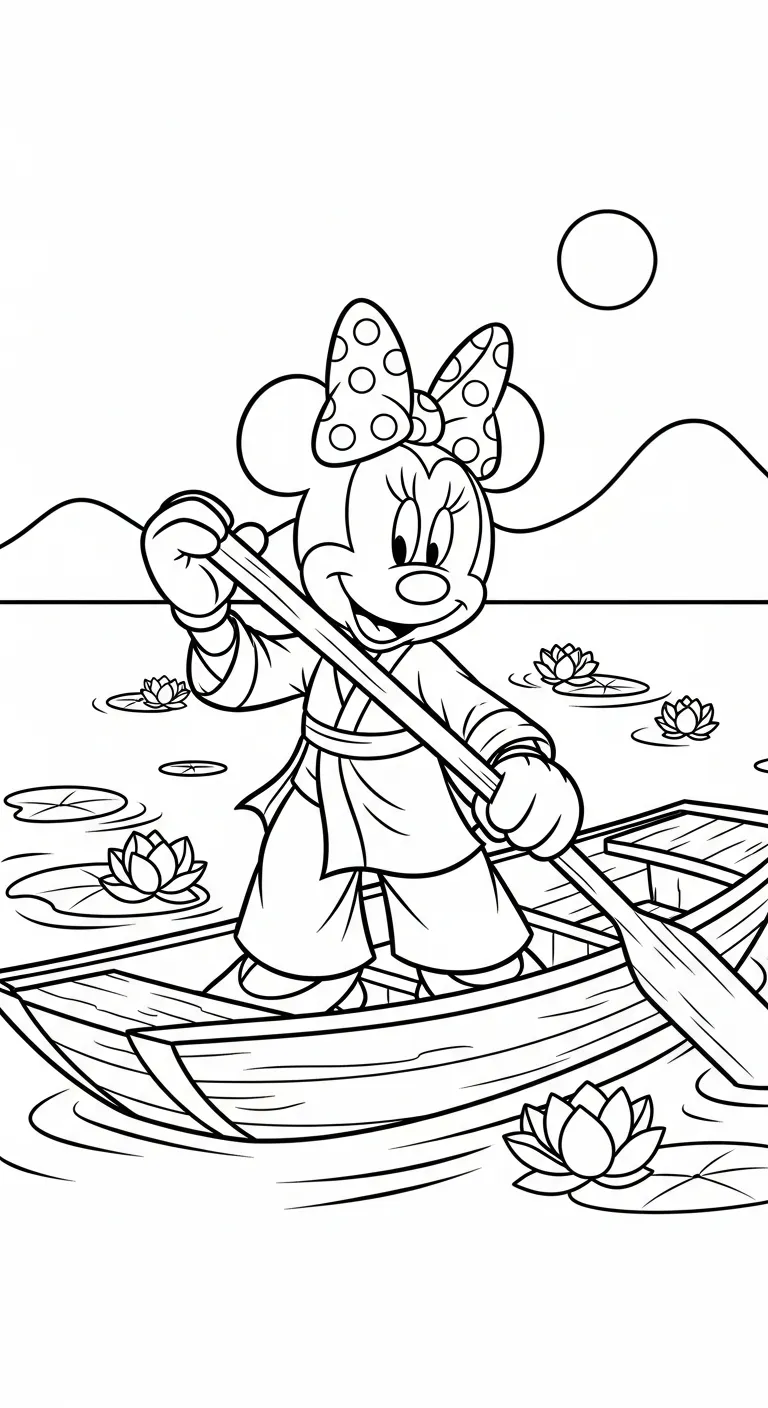 in tranh tô màu tranh tô màu Chuột Minnie cho bé 7 tuổi