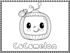 tải hình tô màu Cocomelon cho bé