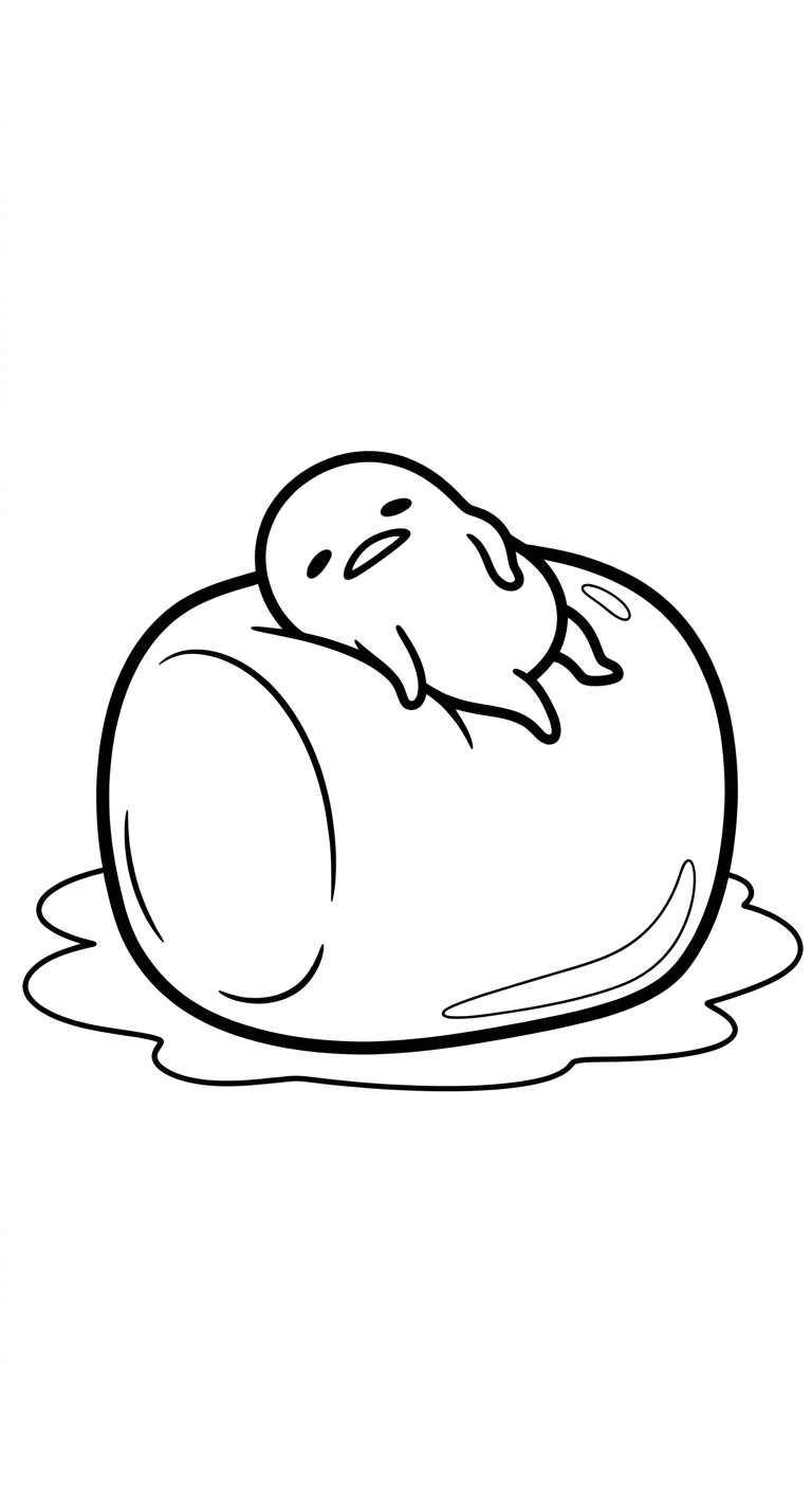 tranh tô màu Gudetama cho bé 3 tuổi miễn phí 1