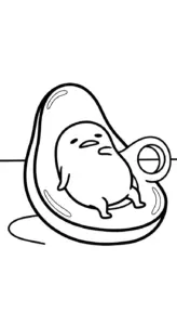 tải tranh tô màu Gudetama cho bé
