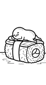 tải file hình tô màu Gudetama