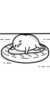 tải tranh tô màu Gudetama cho bé 5 tuổi
