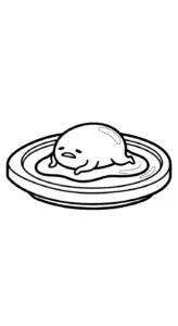 hình tô màu Gudetama cho bé