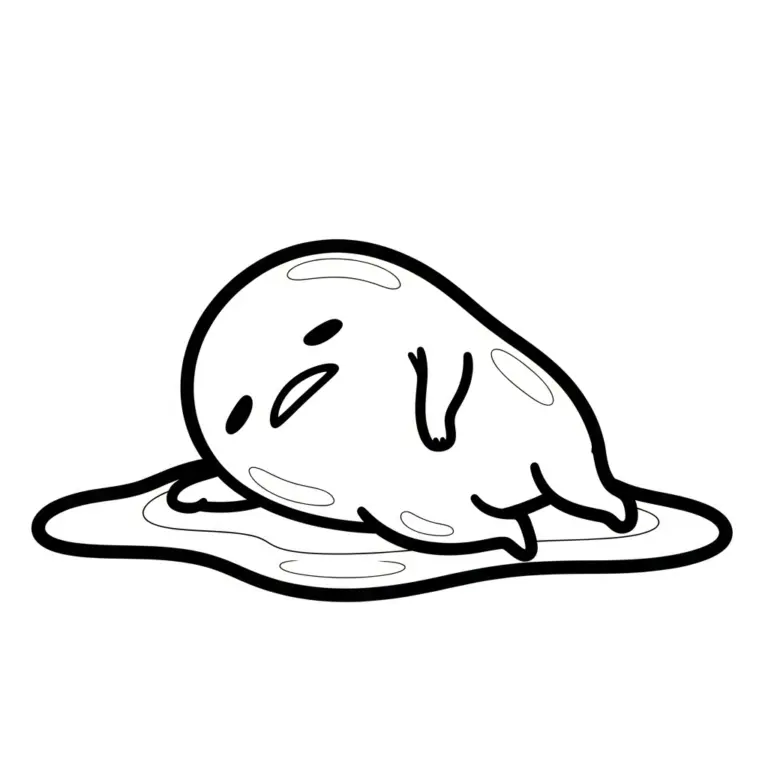 Tranh tô màu Gudetama