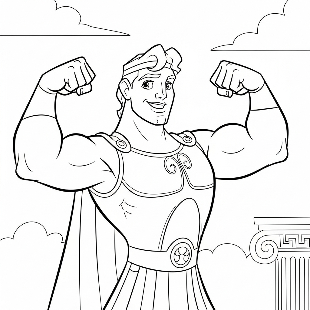 Tranh tô màu Hercules