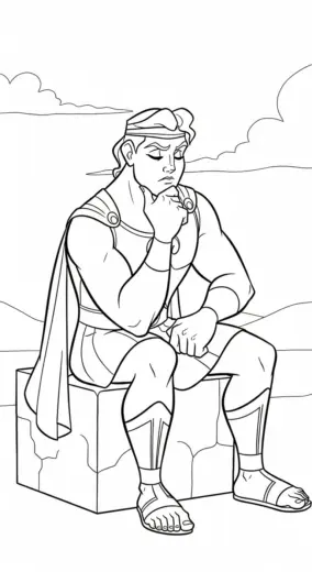 tải file hình tô màu Hercules