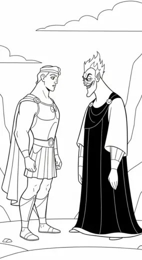 tải tranh tô màu Hercules pdf