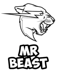 hình tô màu tranh tô màu MrBeast cho bé 4 tuổi miễn phí