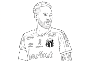 tải hình tô màu Neymar cho bé 4 tuổi