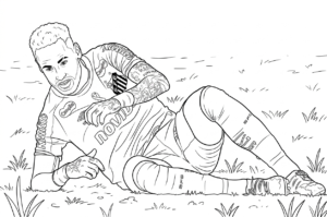hình tô màu Neymar pdf