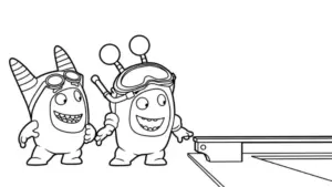 tải tranh tô màu tranh tô màu Oddbods cho bé 6 tuổi