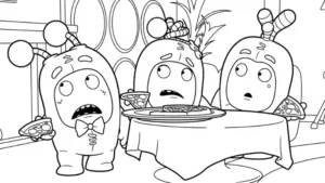tranh tô màu tranh tô màu Oddbods tập tô