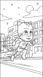 tải hình tô màu tranh tô màu PJ Mask