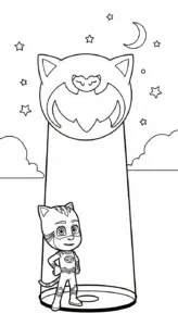 tranh tô màu tranh tô màu PJ Mask cho bé tải về