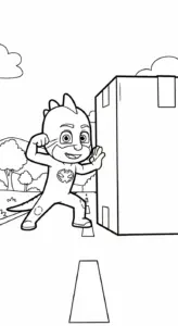 tải hình tô màu tranh tô màu PJ Mask cho bé