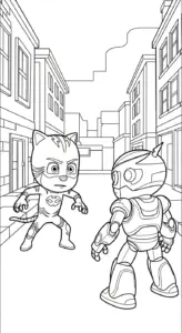 tải hình tô màu tranh tô màu PJ Mask cho bé 6 tuổi