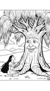 tranh tô màu Pocahontas tập tô