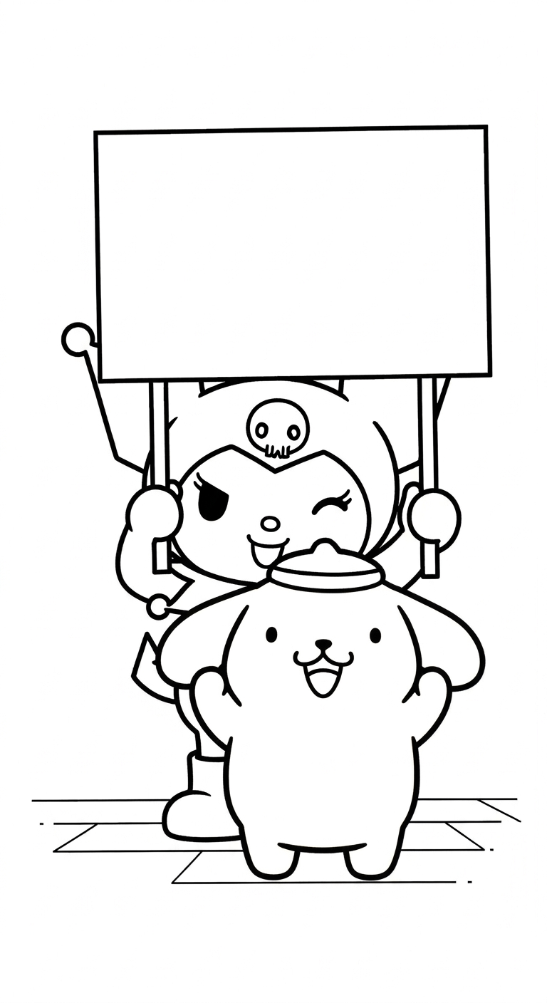 tranh tô màu Pompompurin pdf