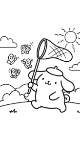 tải hình tô màu Pompompurin không mất tiền