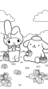 tranh tô màu Pompompurin cho bé 7 tuổi miễn phí