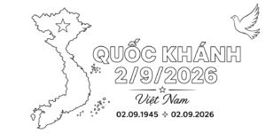 in tranh tô màu Quốc Khánh 2-9 cho bé 6 tuổi