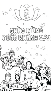 tranh tô màu Quốc Khánh 2-9 cho bé 6 tuổi