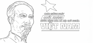 in tranh tô màu Quốc Khánh 2-9 miễn phí