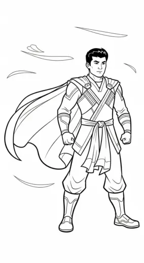 in hình Shang chi cho bé tập tô