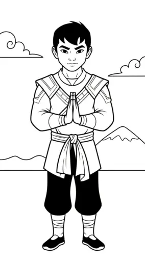 tải hình tô màu Shang chi