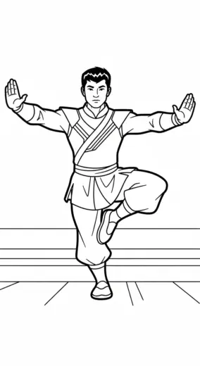 tải hình tô màu Shang chi cho bé chất lượng cao