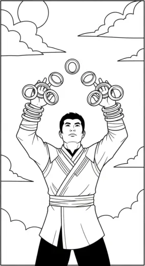 tải tranh tô màu Shang chi pdf