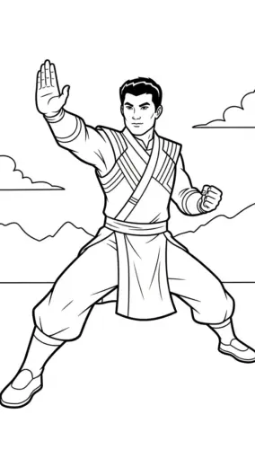 tranh tô màu Shang chi tập tô