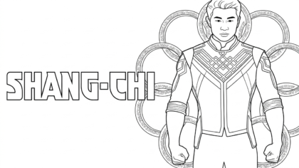 download tranh tô màu Shang chi chất lượng cao