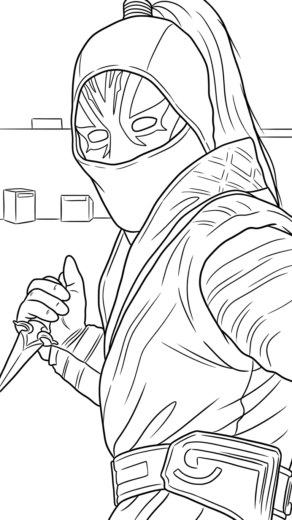mẫu in tranh tô màu Shang chi cho bé