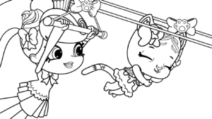 mẫu in tranh tô màu Shopkins cho bé