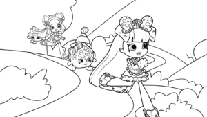 hình tô màu Shopkins cho bé 3 tuổi miễn phí