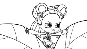 in tranh tô màu Shopkins cho bé 7 tuổi