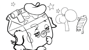 file hình tô màu Shopkins cho bé 4-5 tuổi