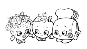 in hình tô màu Shopkins khổ A4