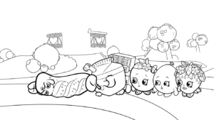 hình tô màu Shopkins cho bé 4 tuổi