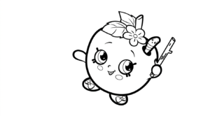 mẫu tranh tô màu Shopkins cho bé