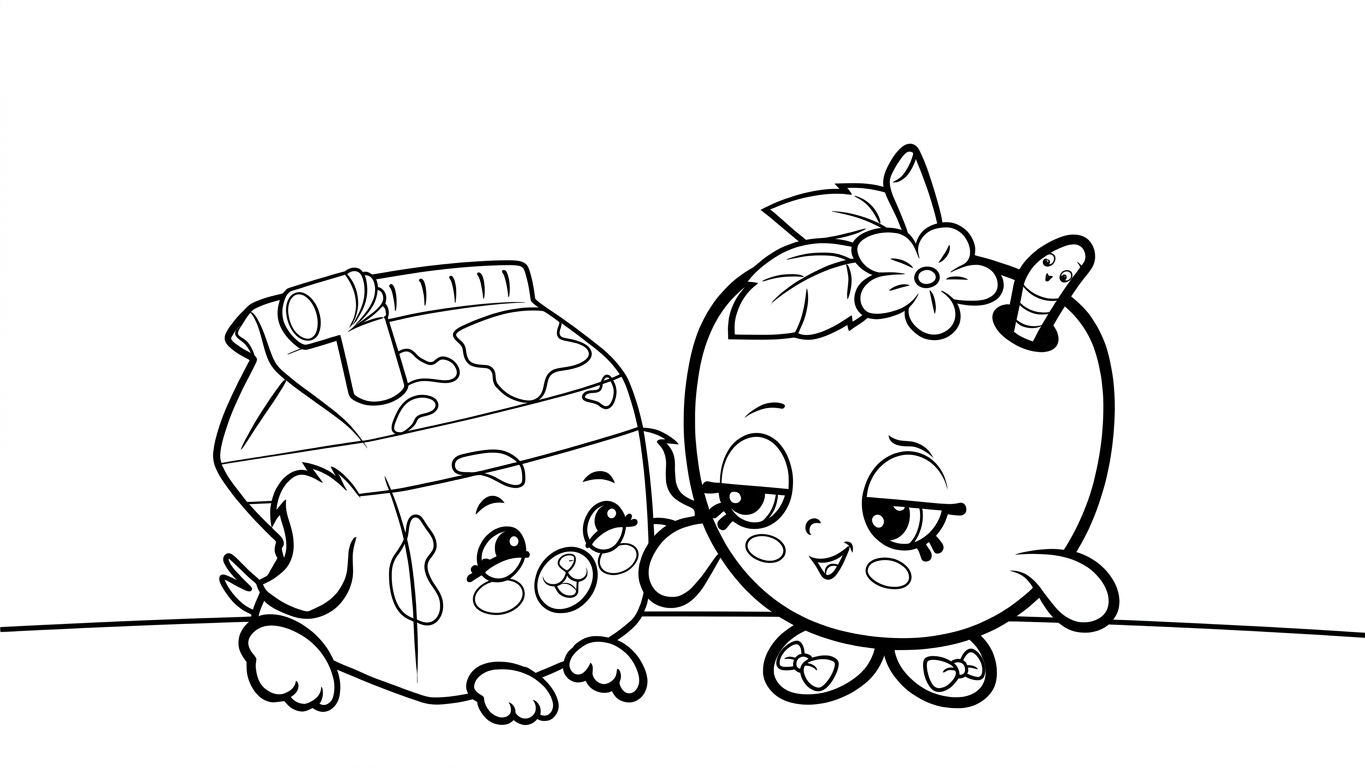 tải tranh tô màu Shopkins cho bé