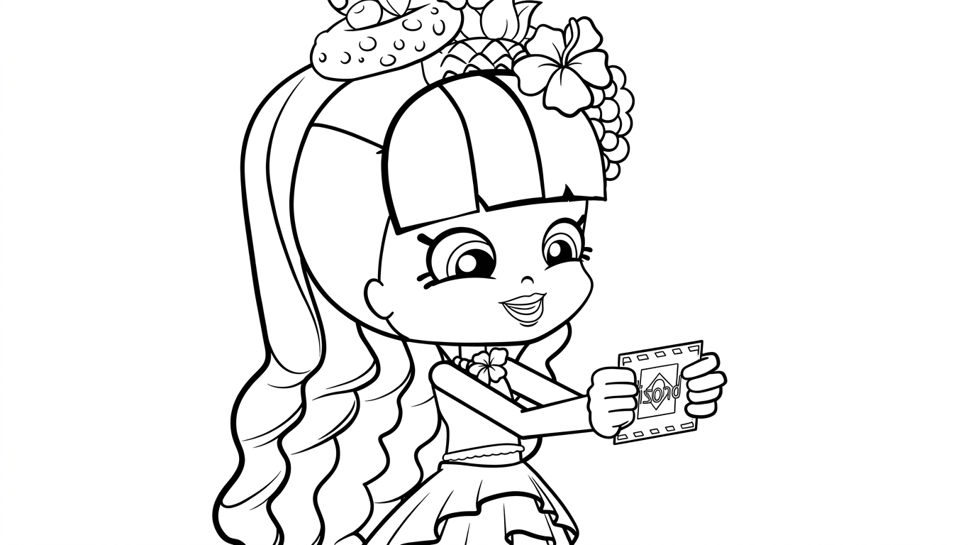 tải hình tô màu Shopkins cho bé 6 tuổi