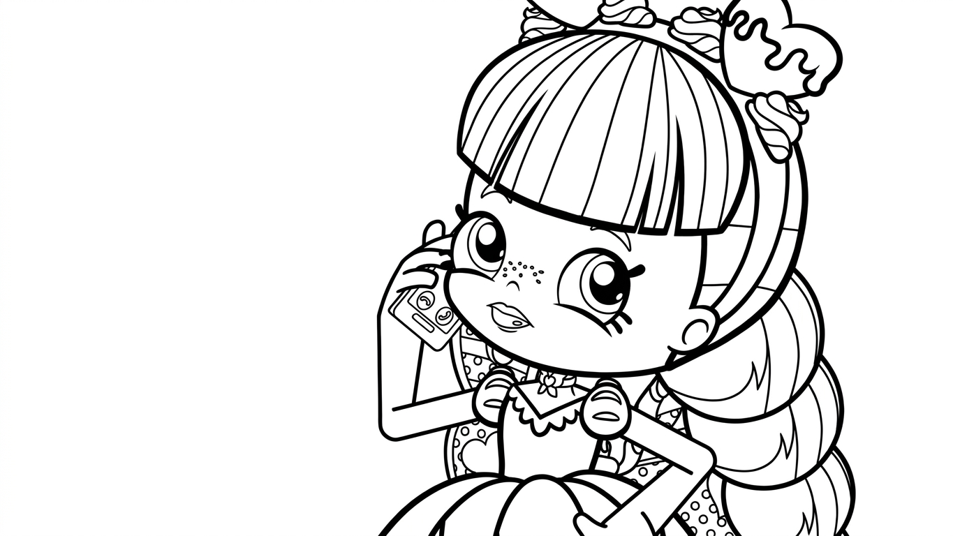 hình tô màu Shopkins cho trẻ em