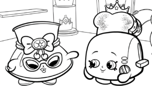 tranh tô màu Shopkins cho bé 6 tuổi
