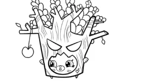 hình tô màu Shopkins cho bé 3 tuổi