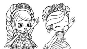 in tranh tô màu Shopkins miễn phí