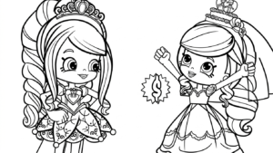 tải tranh tô màu Shopkins cho bé